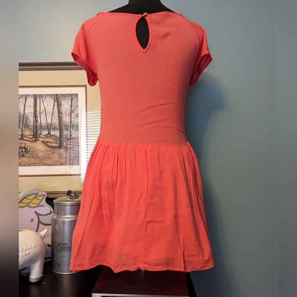 Roxy women's coral tunic or mini dress, size small - Picture 3 of 14